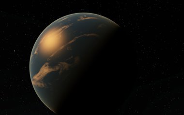 Uzaylı çöl Exo gezegeni