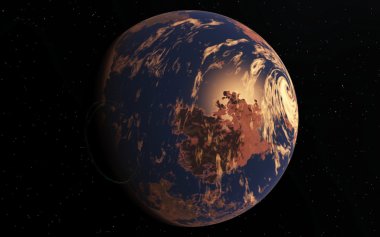 Uzaylı çöl Exo gezegeni