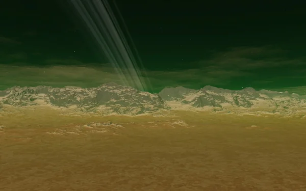 Alien woestijn Exo-planeet — Stockfoto