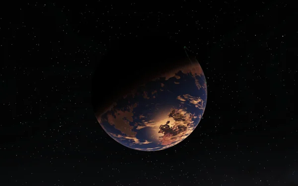 Чужорідних пустелі Exo планети — стокове фото