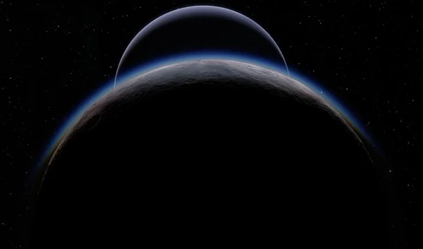 Alien pustyni Exo planety — Zdjęcie stockowe