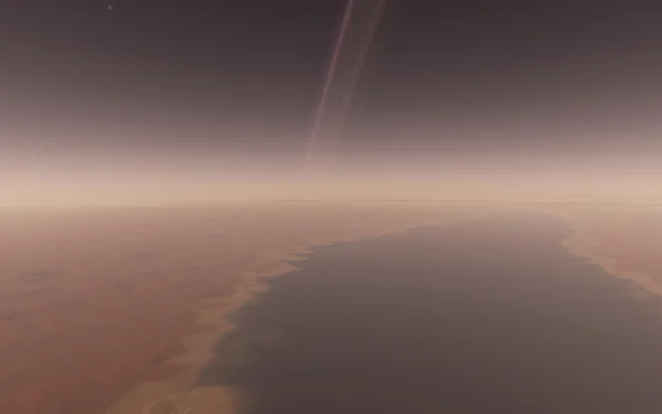 外国人砂漠エキソ惑星 — ストック写真