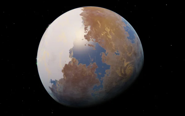 外国人砂漠エキソ惑星 — ストック写真