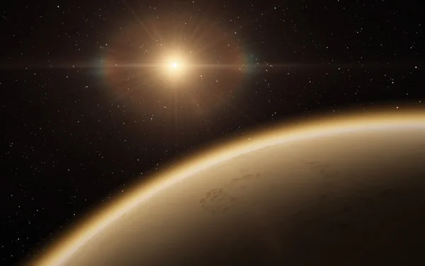 Alien pouštní planeta Exo — Stock fotografie