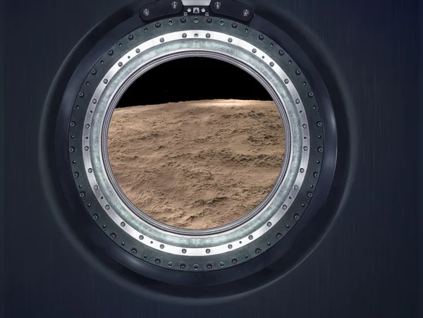Moon, fördärvar av främmande planet landskap. — Stockfoto