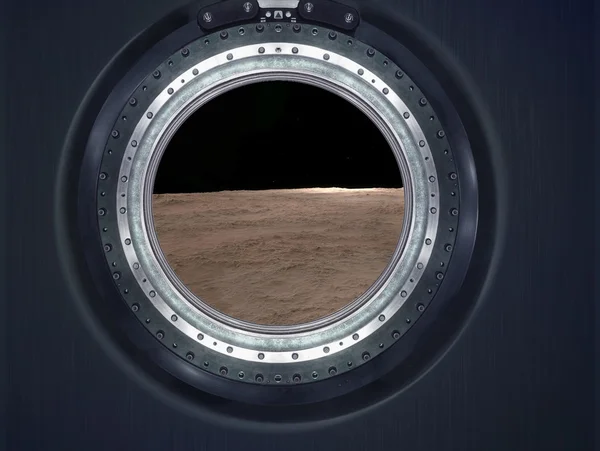 Moon, Mars ulkomaalainen planeetta maisema . — kuvapankkivalokuva