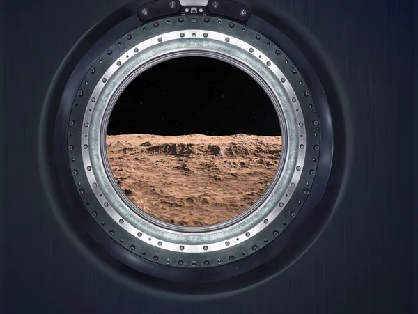 Mond, Mars der fremden Planetenlandschaft. — Stockfoto