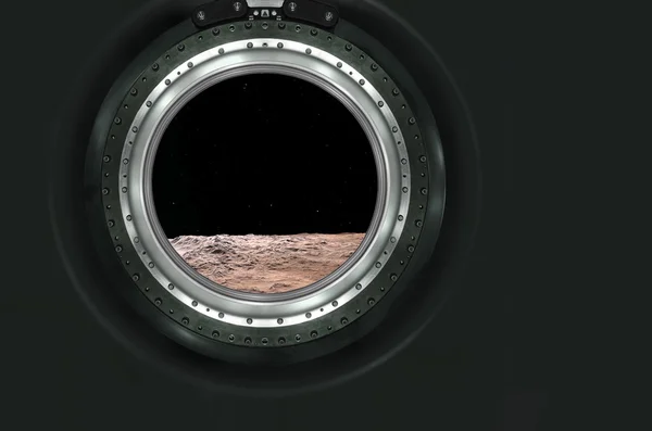 Moon, fördärvar av främmande planet landskap. — Stockfoto