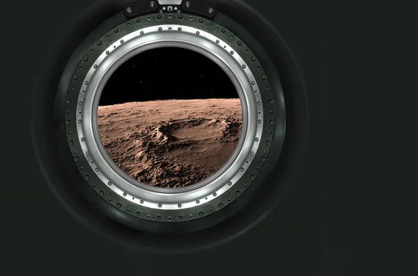 Mond, Mars der fremden Planetenlandschaft. — Stockfoto