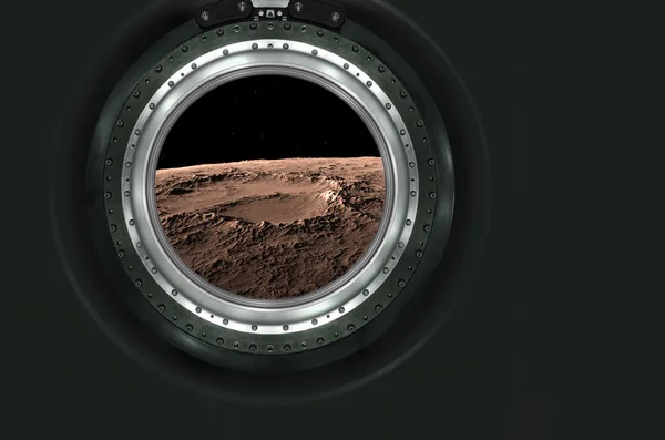 Moon, Mars of alien planet landscape. — Stock Photo, Image