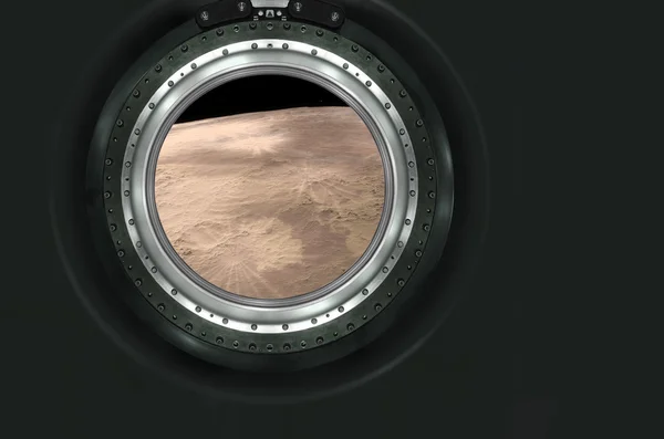 Ay, Mars yabancı gezegenin peyzaj. — Stok fotoğraf