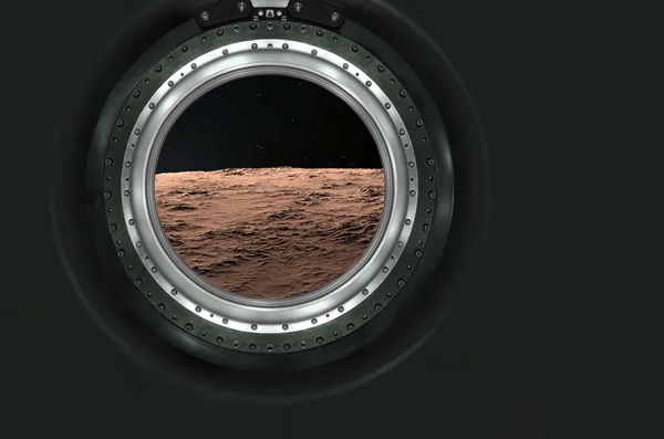 Lua, Marte de planeta alienígena paisagem . — Fotografia de Stock