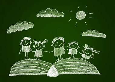 Kitap ile mutlu çocuklar