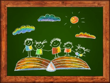 Kitap ile mutlu çocuklar