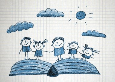 Kitap ile mutlu çocuklar