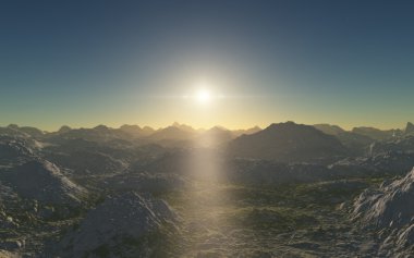 Uzaylı manzara, muhteşem gezegen