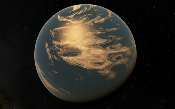 Fantastik uzak Exo gezegen — Stok fotoğraf