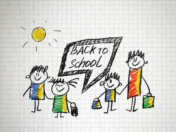 Vissza az iskolába. — Stock Fotó