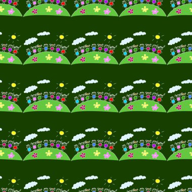 Yazı tahtası üzerinde renkli seamless modeli.