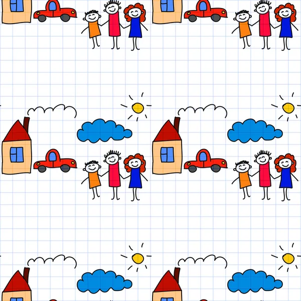 Kesintisiz renkli vektör desen