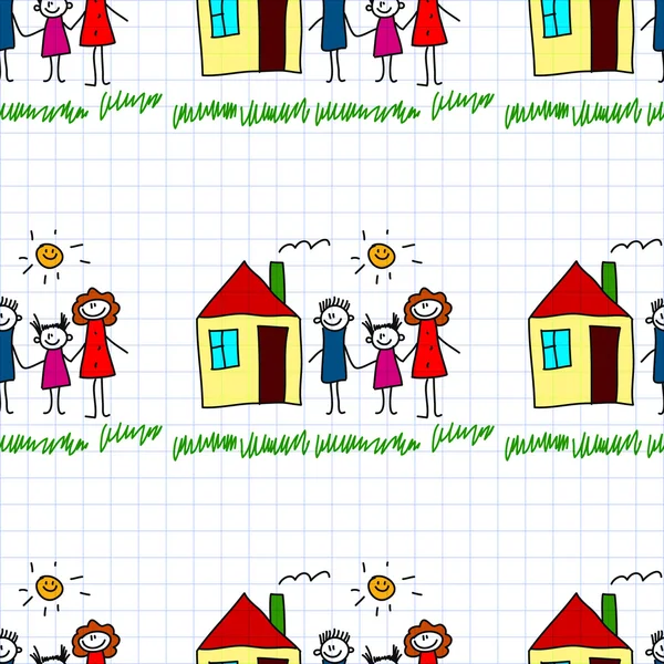 Kesintisiz renkli vektör desen