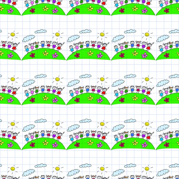 Kesintisiz renkli vektör desen