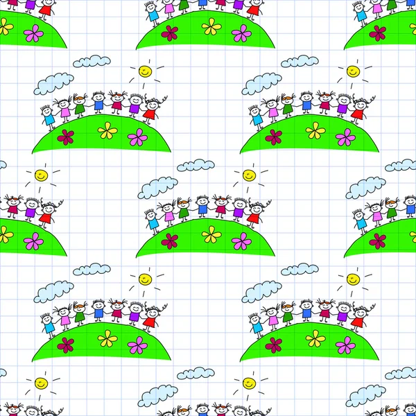 Kesintisiz renkli vektör desen