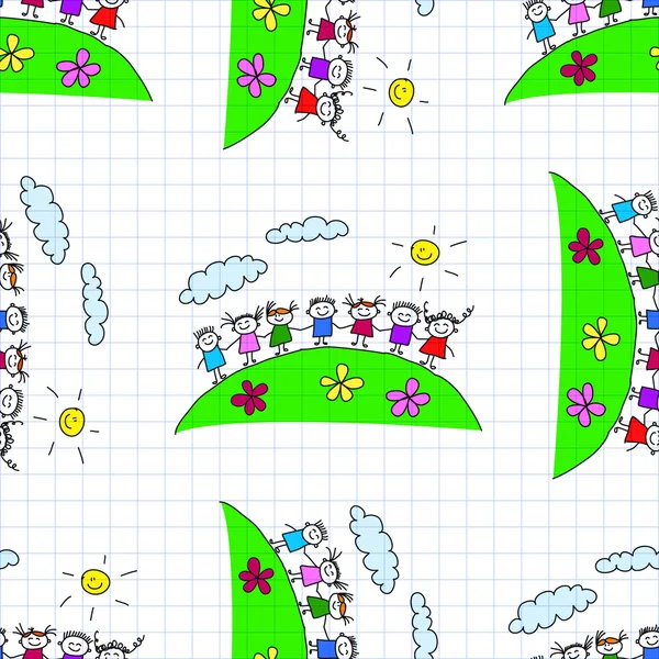 Kesintisiz renkli vektör desen