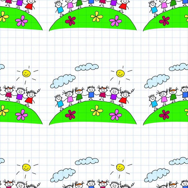 Kesintisiz renkli vektör desen