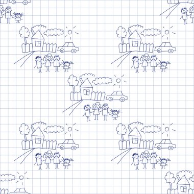 Kesintisiz renkli vektör desen. 