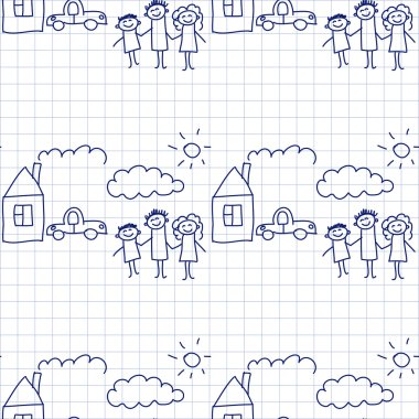 Kesintisiz renkli vektör desen. 