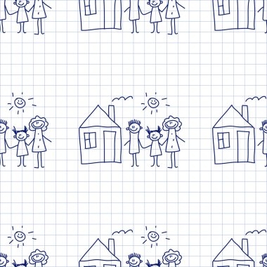 Kesintisiz renkli vektör desen. 