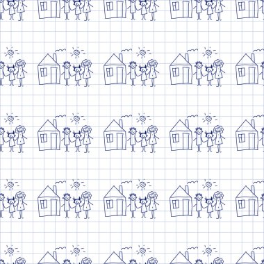 Kesintisiz renkli vektör desen. 