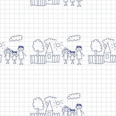 Kesintisiz renkli vektör desen. 