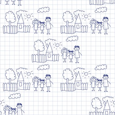 Kesintisiz renkli vektör desen. 