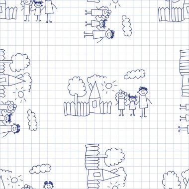 Kesintisiz renkli vektör desen. 