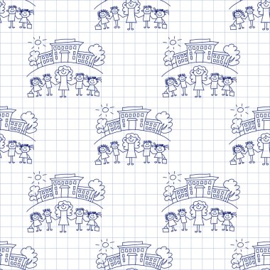 Kesintisiz renkli vektör desen. 