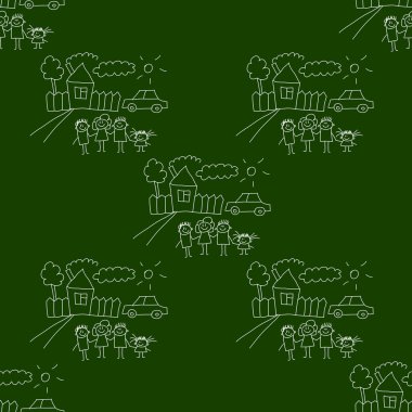 Yazı tahtası. Okul. Sorunsuz vektör desen