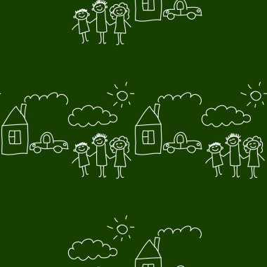 Yazı tahtası. Okul. Sorunsuz vektör desen