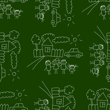 Yazı tahtası. Okul. Sorunsuz vektör desen