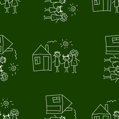 Yazı tahtası. Okul. Sorunsuz vektör desen