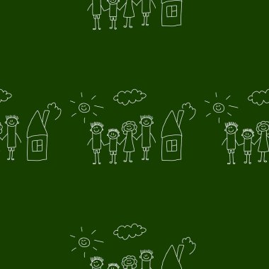 Yazı tahtası. Okul. Sorunsuz vektör desen