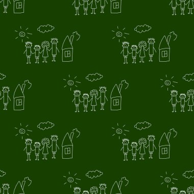 Yazı tahtası. Okul. Sorunsuz vektör desen