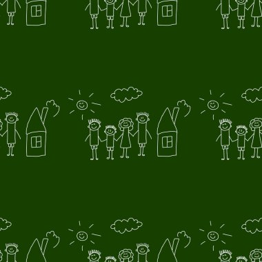 Yazı tahtası. Okul. Sorunsuz vektör desen