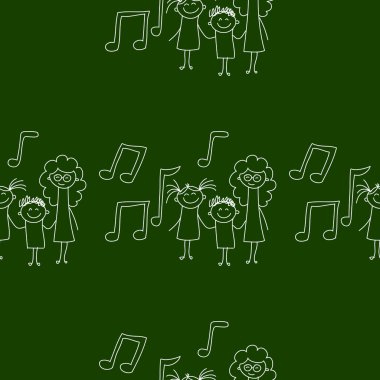 Yazı tahtası. Okul. Sorunsuz vektör desen