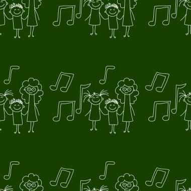 Yazı tahtası. Okul. Sorunsuz vektör desen