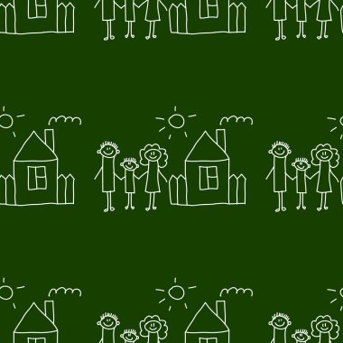 Yazı tahtası. Okul. Sorunsuz vektör desen