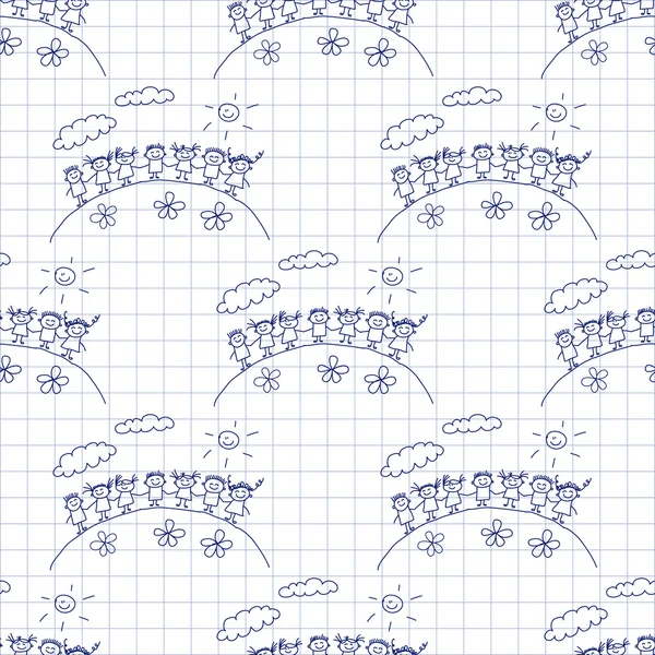 Kesintisiz renkli vektör desen. 