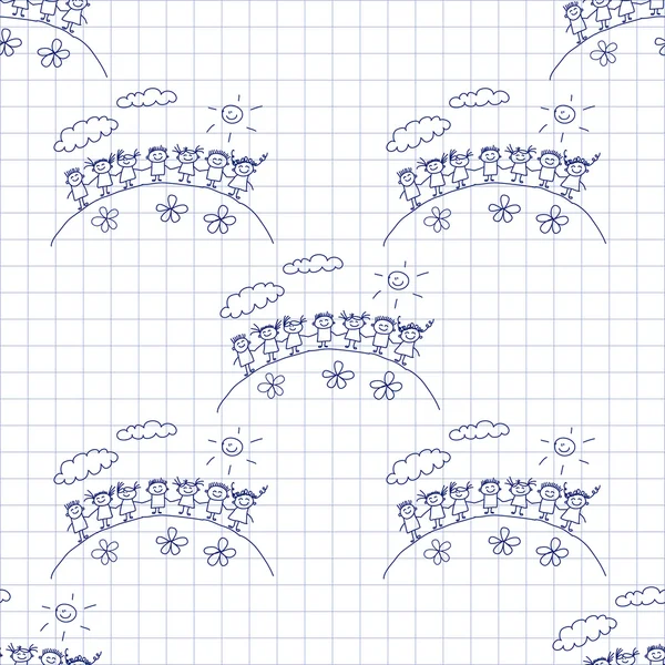 Kesintisiz renkli vektör desen. 