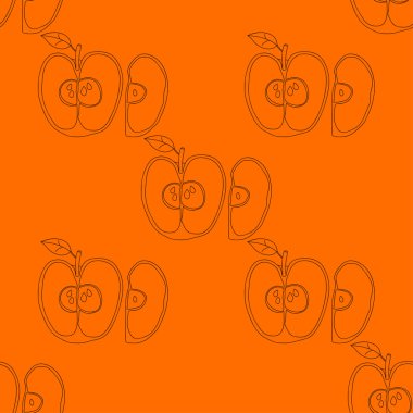 sorunsuz geçmiş ile elma. 